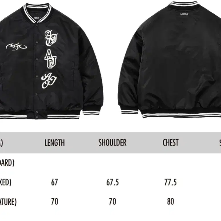 Nylon Baseball Jacket [BLACK]