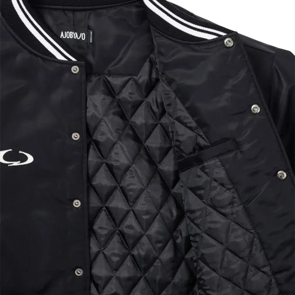 Nylon Baseball Jacket [BLACK]