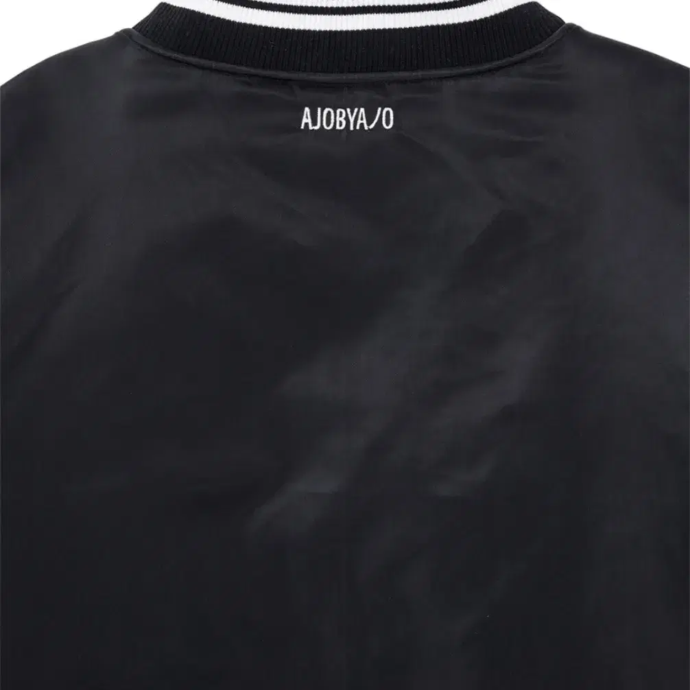 Nylon Baseball Jacket [BLACK]