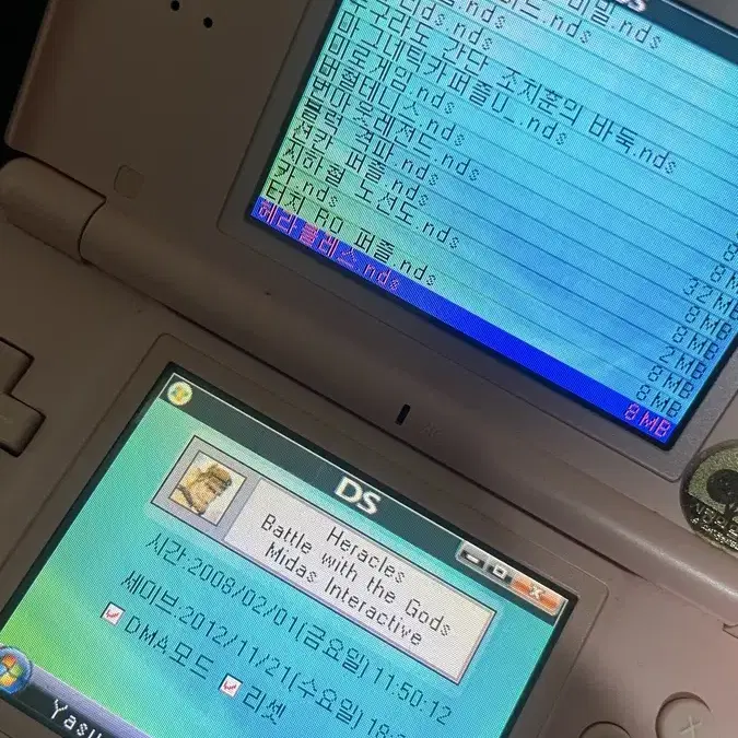 닌텐도 ds lite 와 tt칩