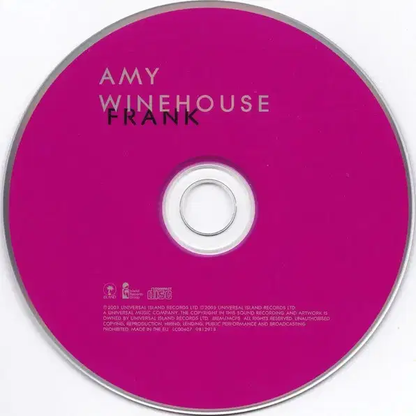 Amy Winehouse - Frank (CD) 유럽반 2000s EX-