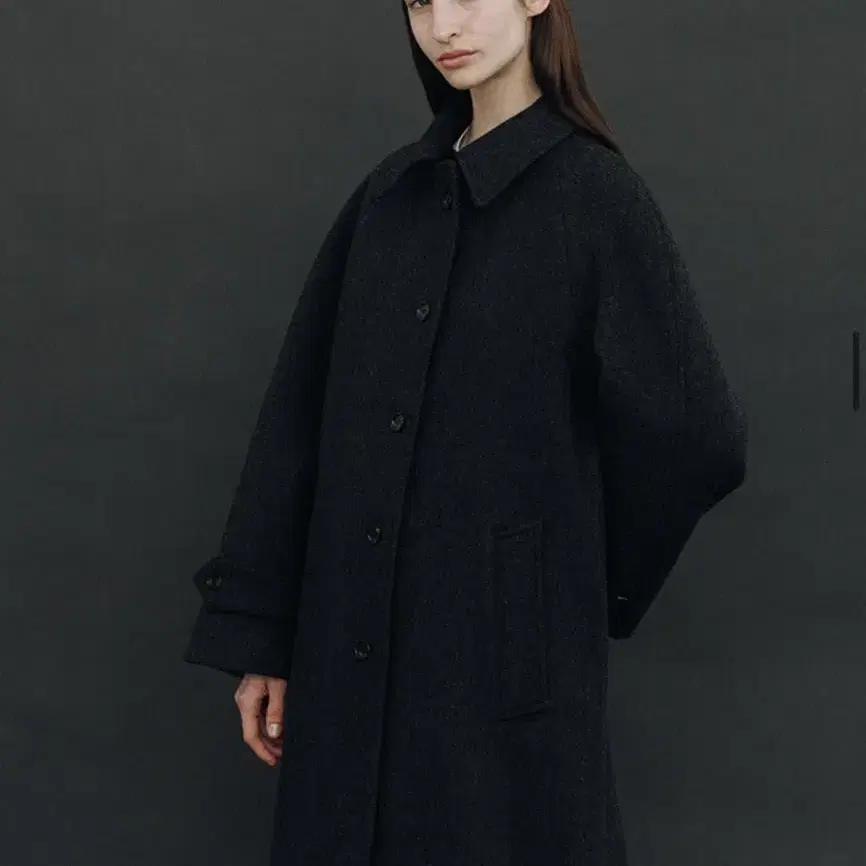 페세스 peces cantabile wool coat 다크 그레이