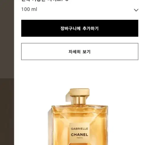 샤넬향수 가브리엘에쌍스100ml