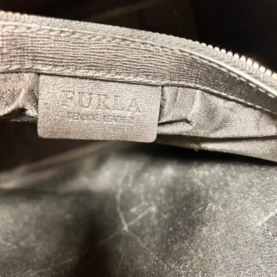 정품 Furla 사피아노 가죽 토트백/숄더백 블랙