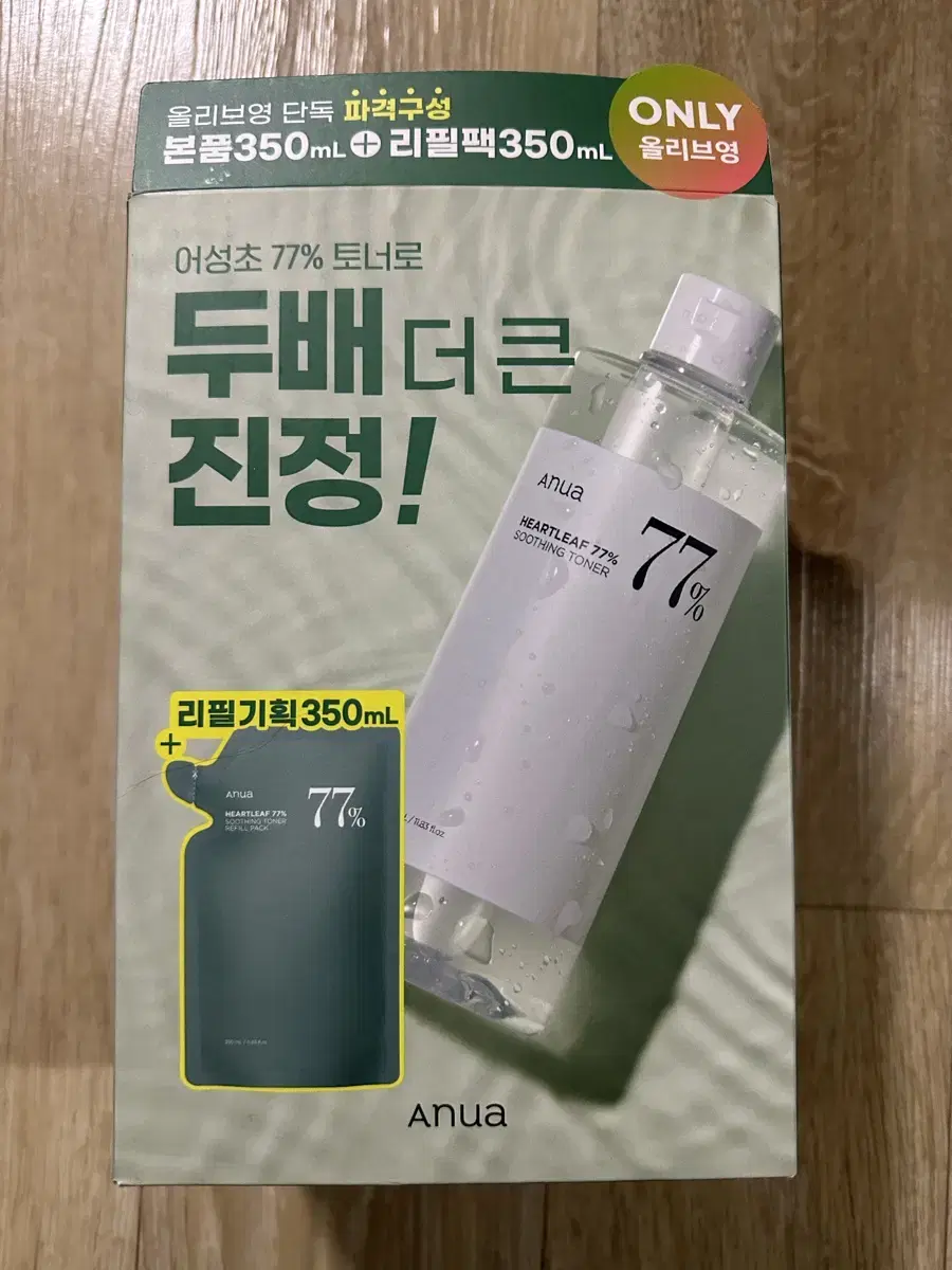 아누아 어성초 토너 350ml+리필350ml