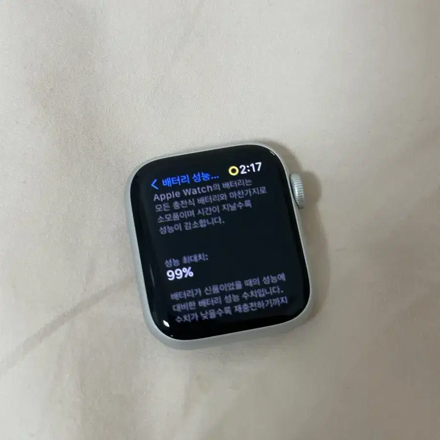 애플워치 se2 GPS 실버 40mm