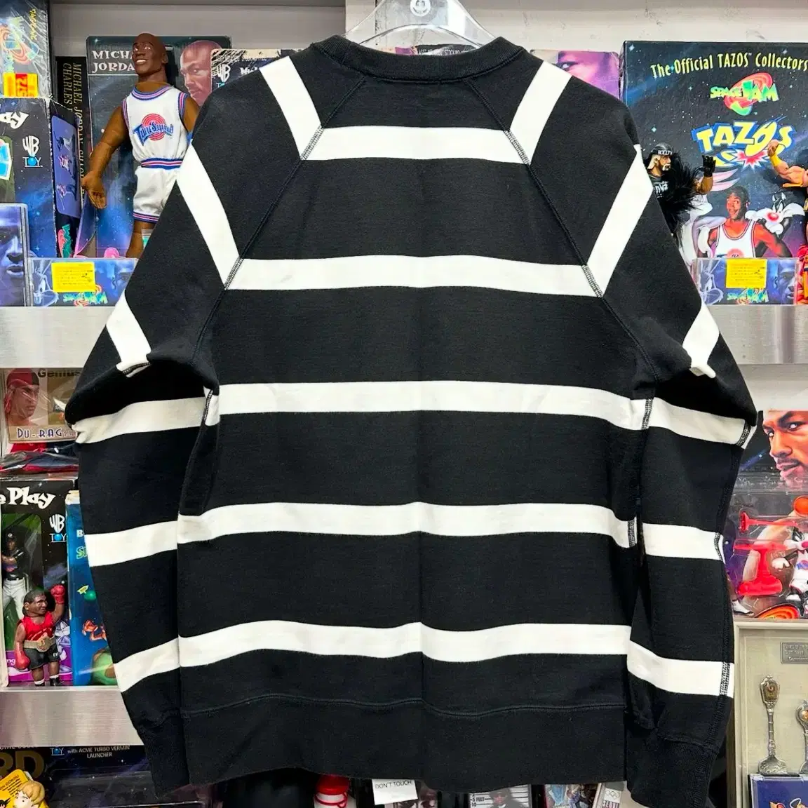 슈프림 SUPREME STRIPED RAGLAN CREWNECK