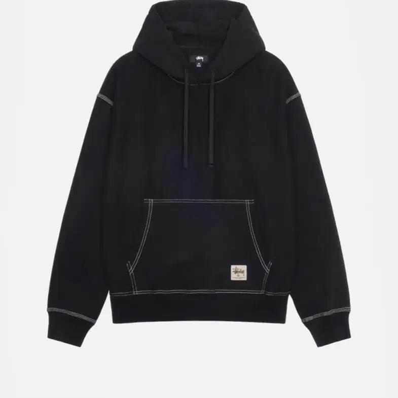 스투시 정품 후드티 CONTRAST STITCH LABEL HOODIE