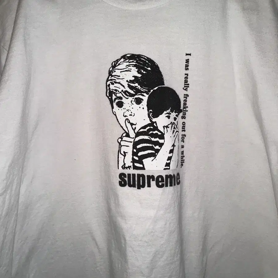 Supreme Freaking Out T-Shirt White - 23F