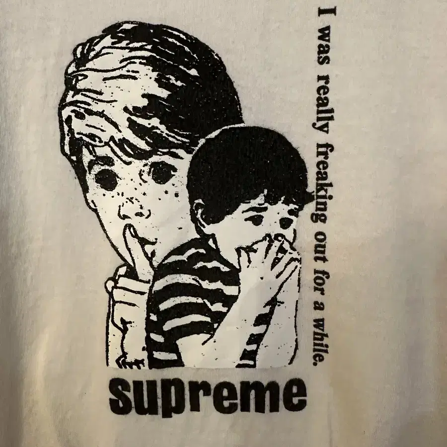 Supreme Freaking Out T-Shirt White - 23F