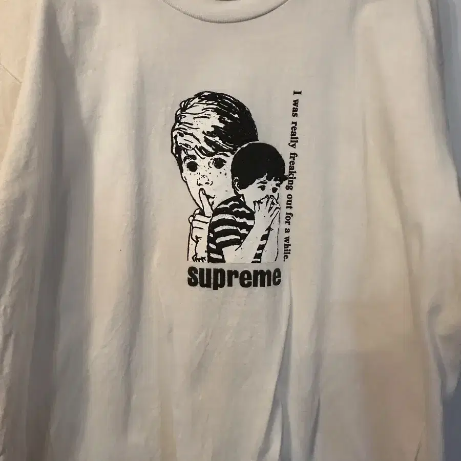 Supreme Freaking Out T-Shirt White - 23F