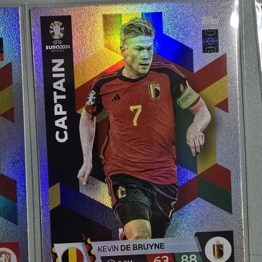 TOPPS 유로 2024 매치 어택스 captain 카드 19장 세트