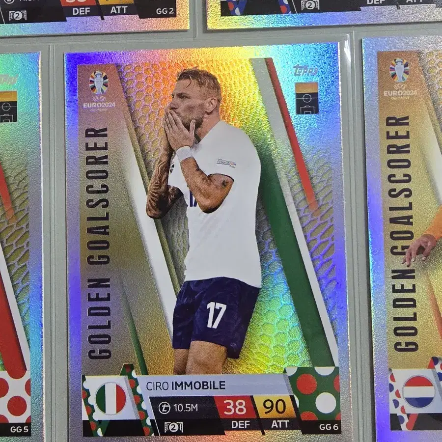 TOPPS 유로 2024 golden goalscorer 카드 11장세트