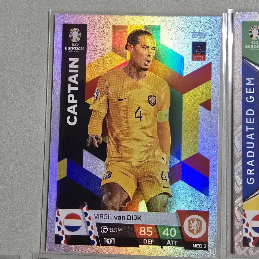 TOPPS 유로 2024 매치 어택스 네덜란드 카드 18장 세트