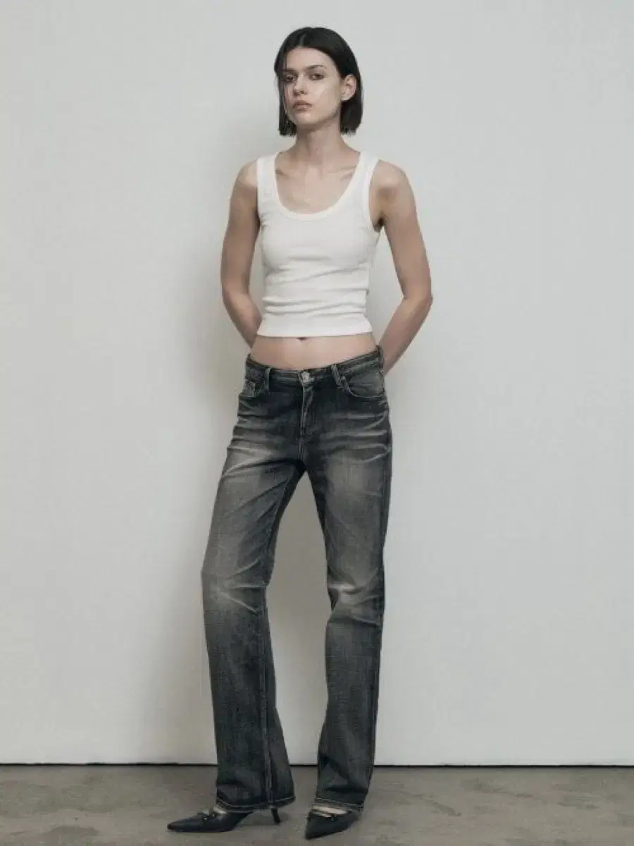 보헤미안서울 CRUMPLED WASHING DENIM PANTS 팬츠