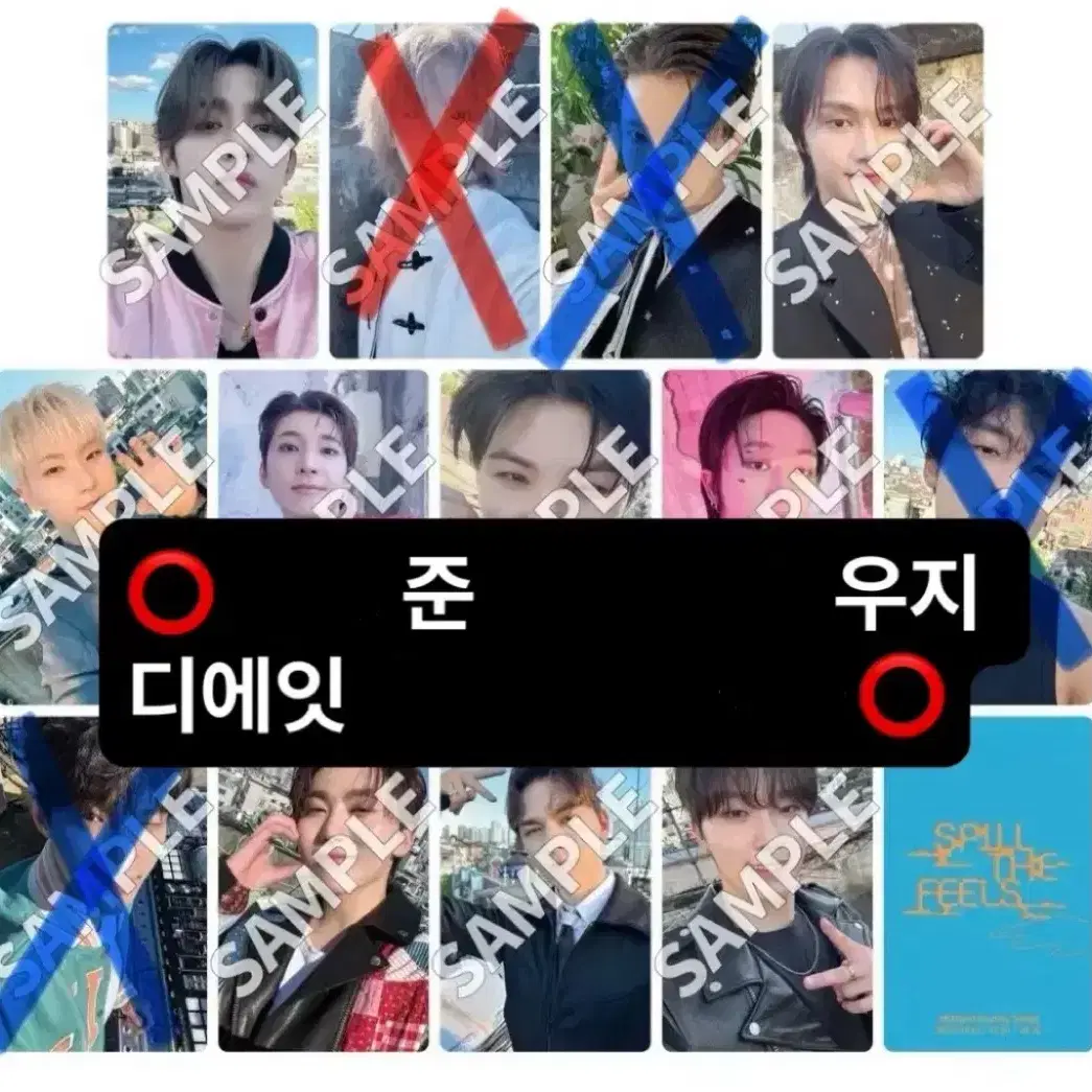 세븐틴 스필더필스 후쿠오카 분철 정한호시원우민규분철이즈위캐럿존소비기한