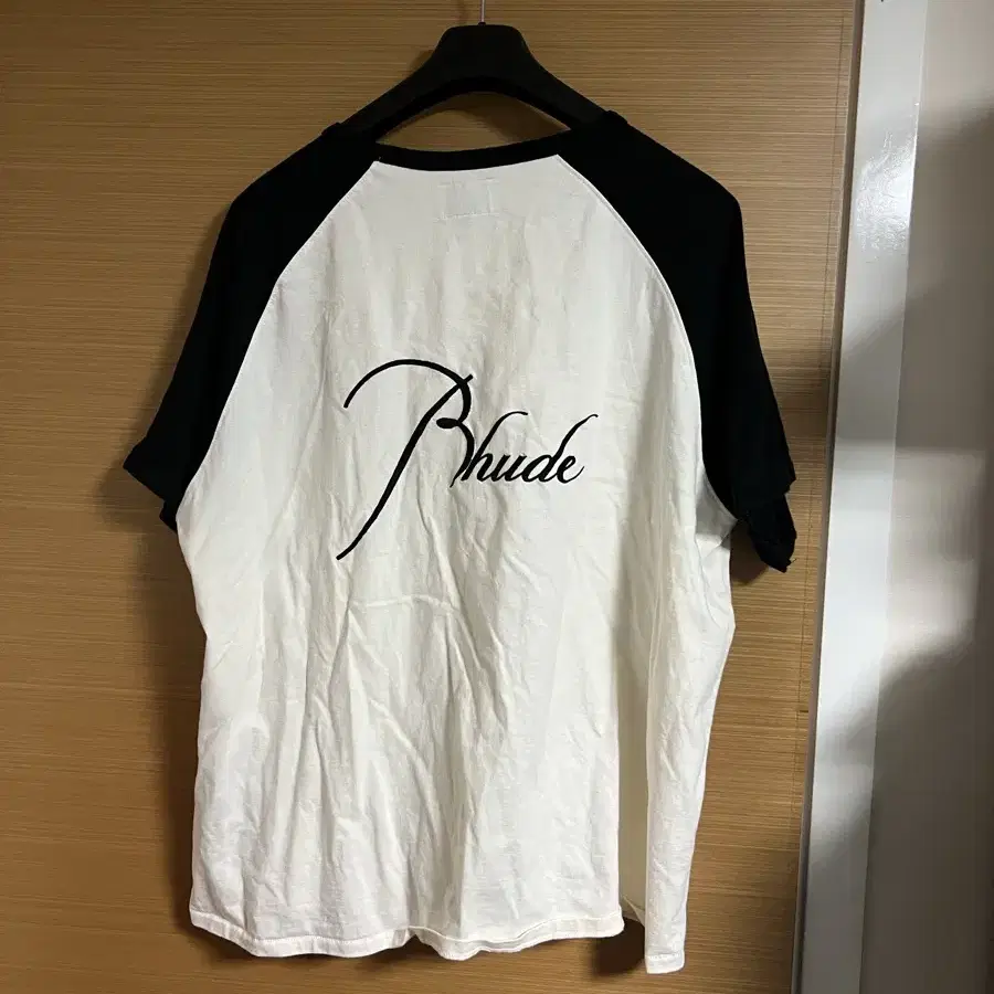 [XL] 루드 RHUDE 로고 자수 래글런 티셔츠