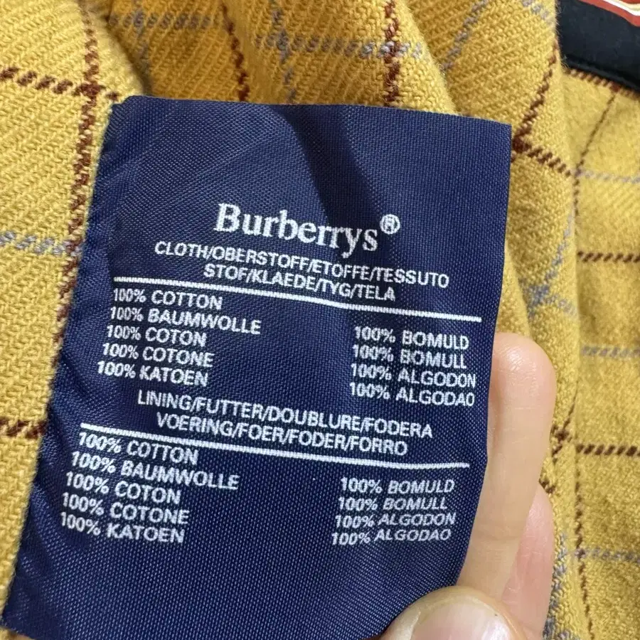 정품 burberry 버버리 안감 울 트렌치코트