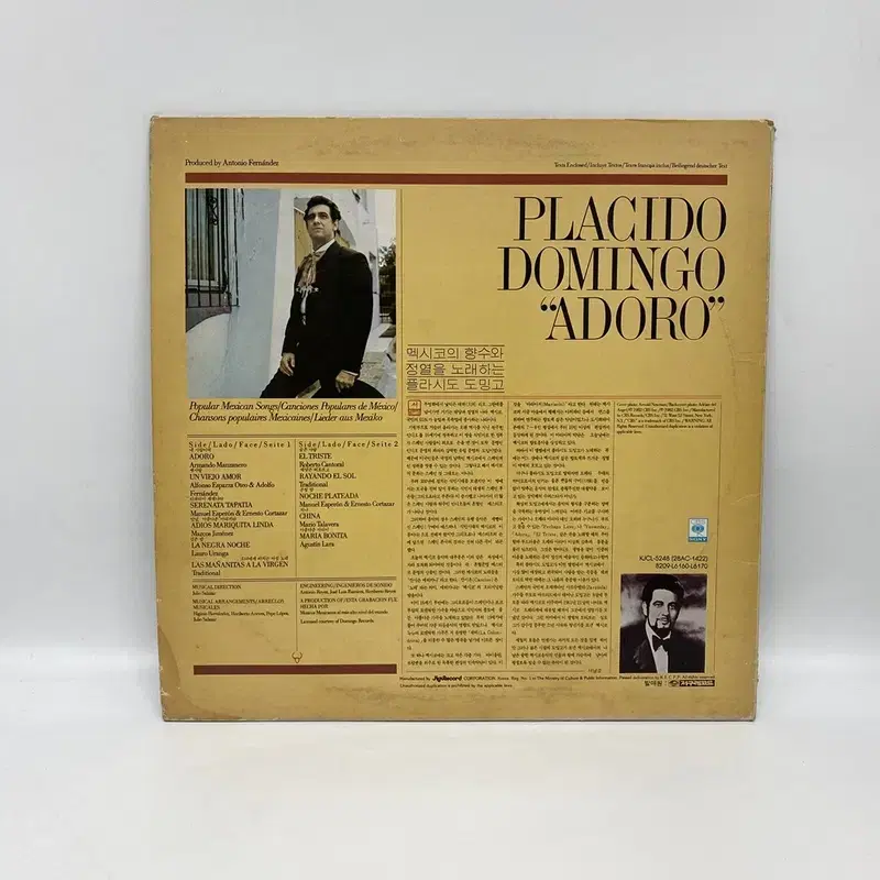 PLACIDO DOMINGO LP / AA4191