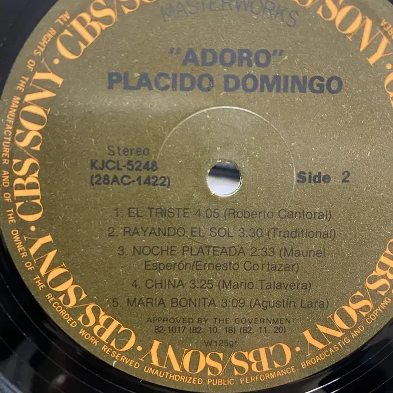 PLACIDO DOMINGO LP / AA4191