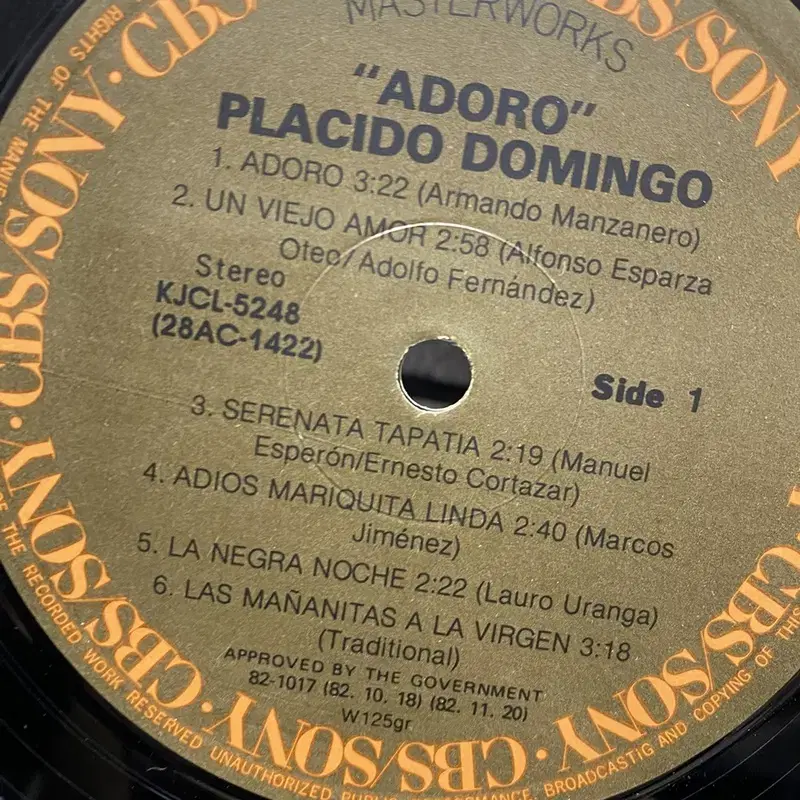 PLACIDO DOMINGO LP / AA4191