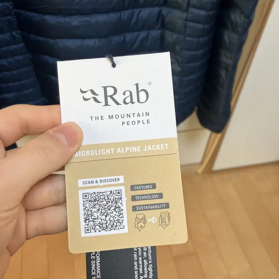 [L]랩 rab 마이크로 경량패딩