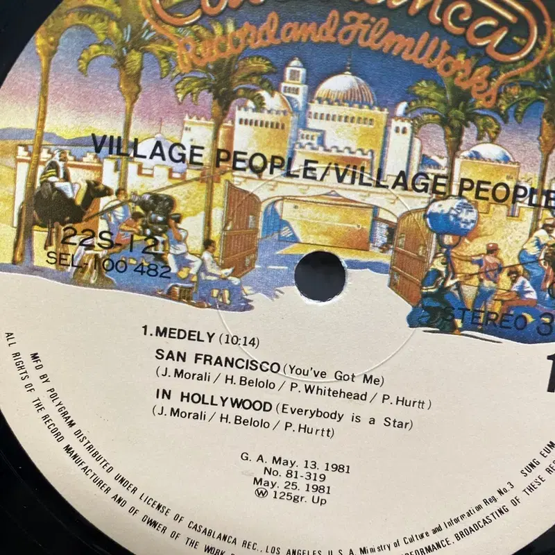 VILLAGE PEOPLE   LP / AA4225