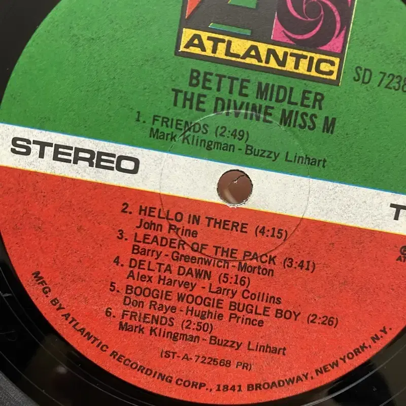 BETTE MIDLER     LP / AA4247