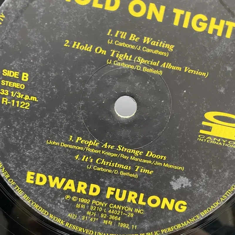 EDWARD FURLONG LP / AA3627