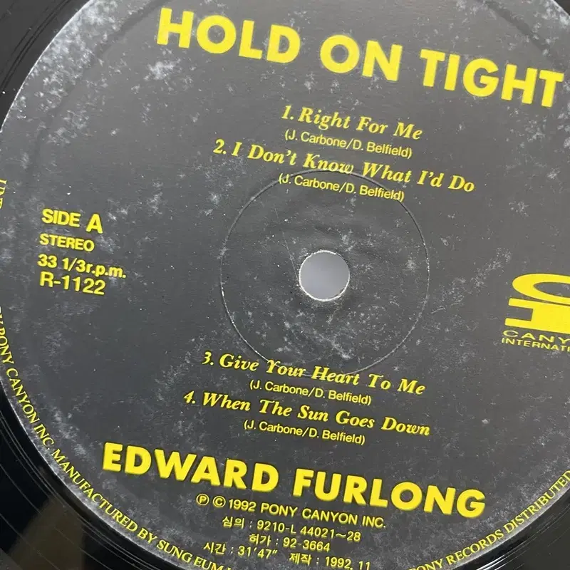 EDWARD FURLONG LP / AA3627