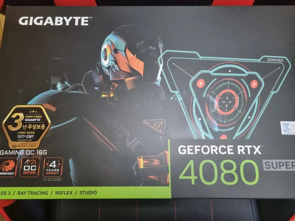 기가바이트 RTX 4080 SUPER 게이밍 OC 제이씨현 미개봉