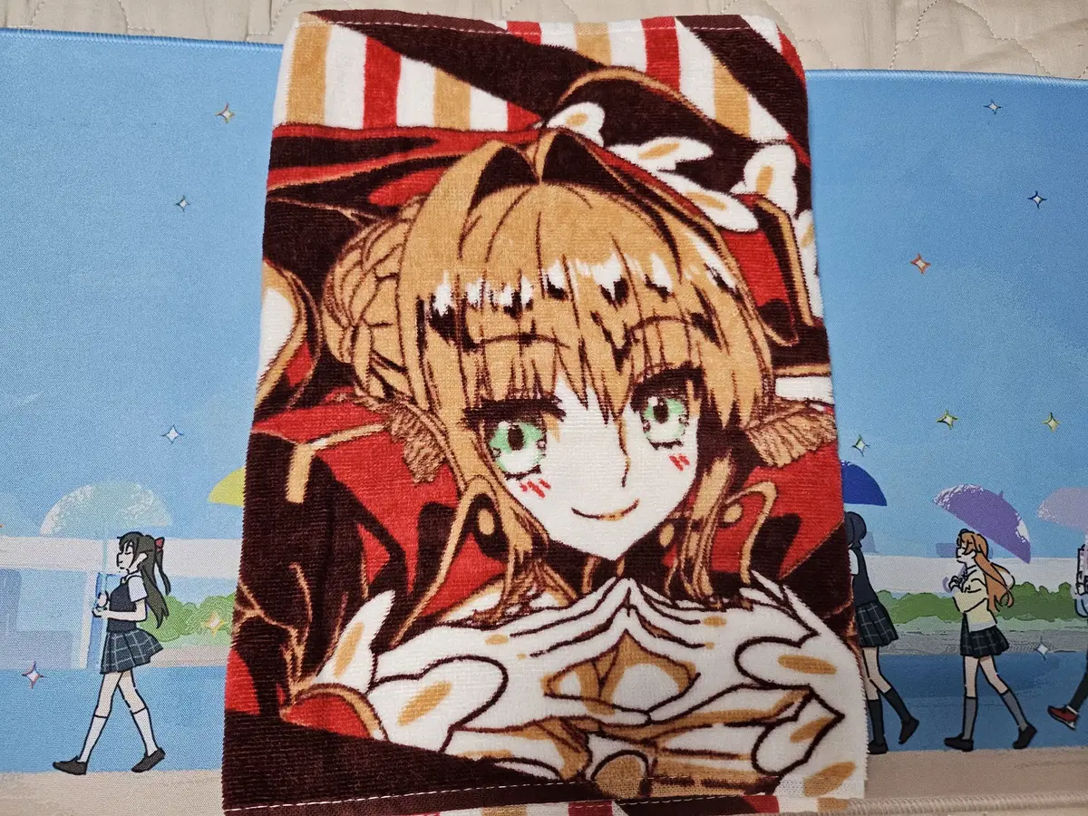 Fate/Extra Red Saber (Nero) Sports Towel