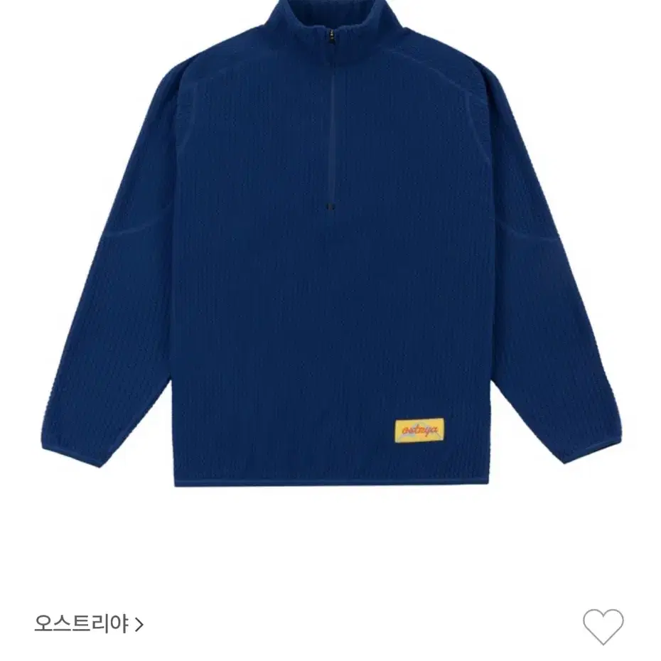 오스트리아 ostrya half zip zip fleece blueber