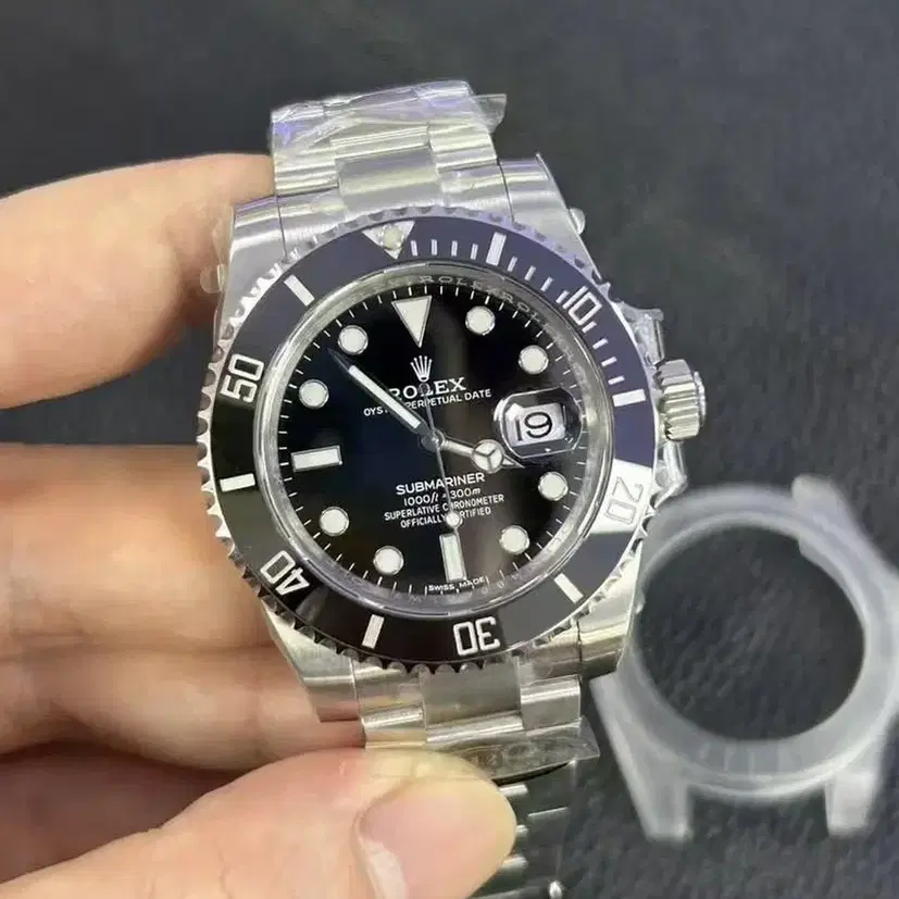 Rolex 디럭서 그린 워터 고스트 시계 직경 39mm