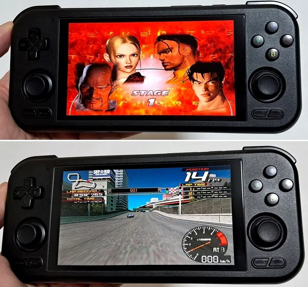 레트로이드 포켓4 프로 게임기 램8GB,128GB (세팅-PS2,PSP,