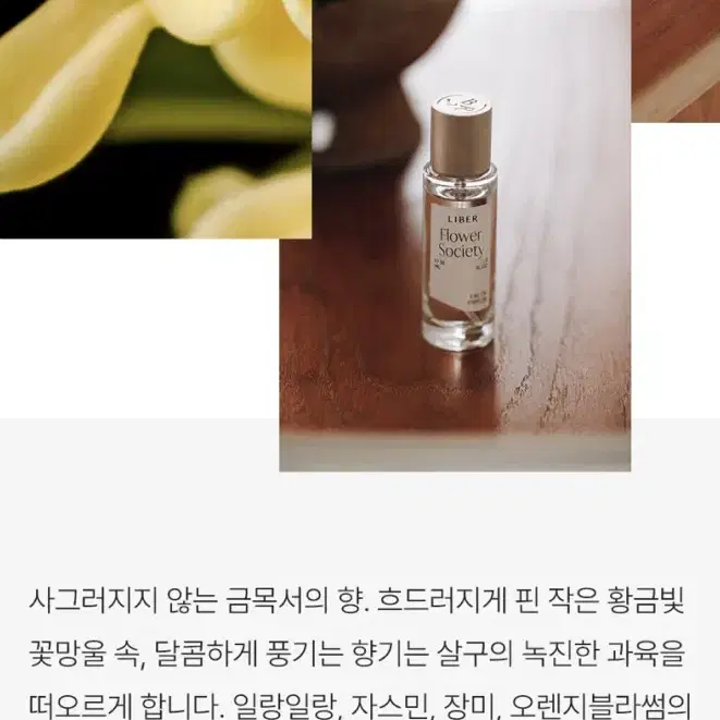 새상품)리베르 오 드 퍼퓸 플라워 소사이어티 30ML