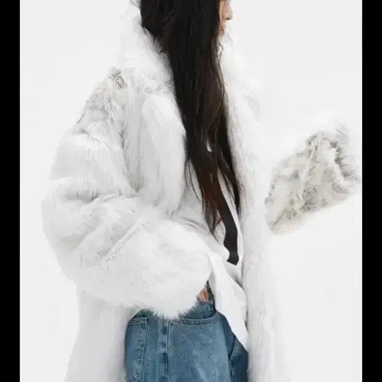 에스이오 seo french faux fur jacket