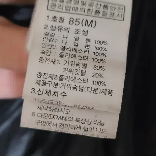 노스페이스 구스다운 패딩