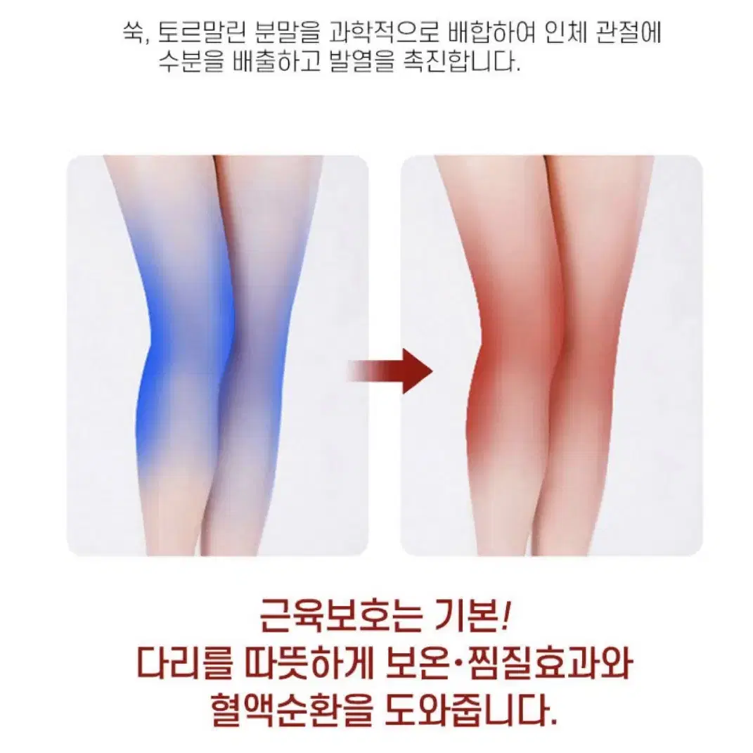 (새상품) 자가발열 무릎 쑥뜸패치 양면 무릎보호대 무릎토시 부모님선물