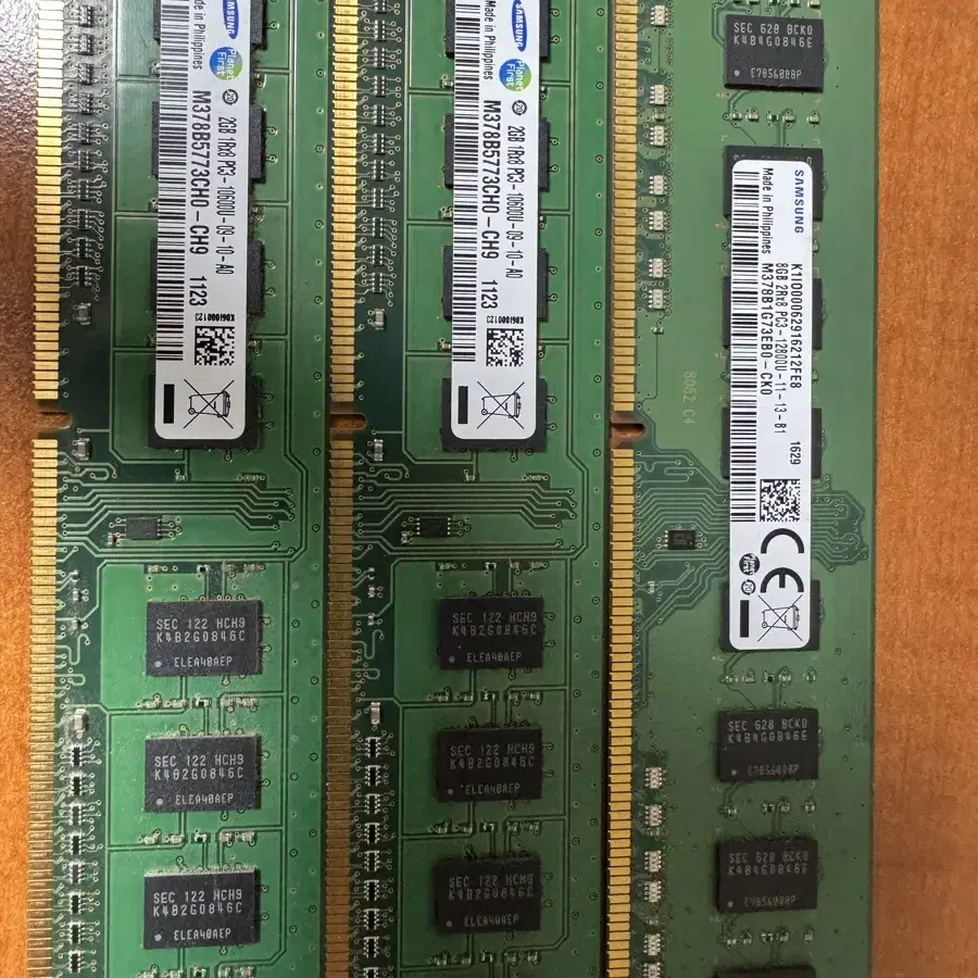 PC용 RAM 팝니다.(PC3-12800U 8 GB, PC3-10600U