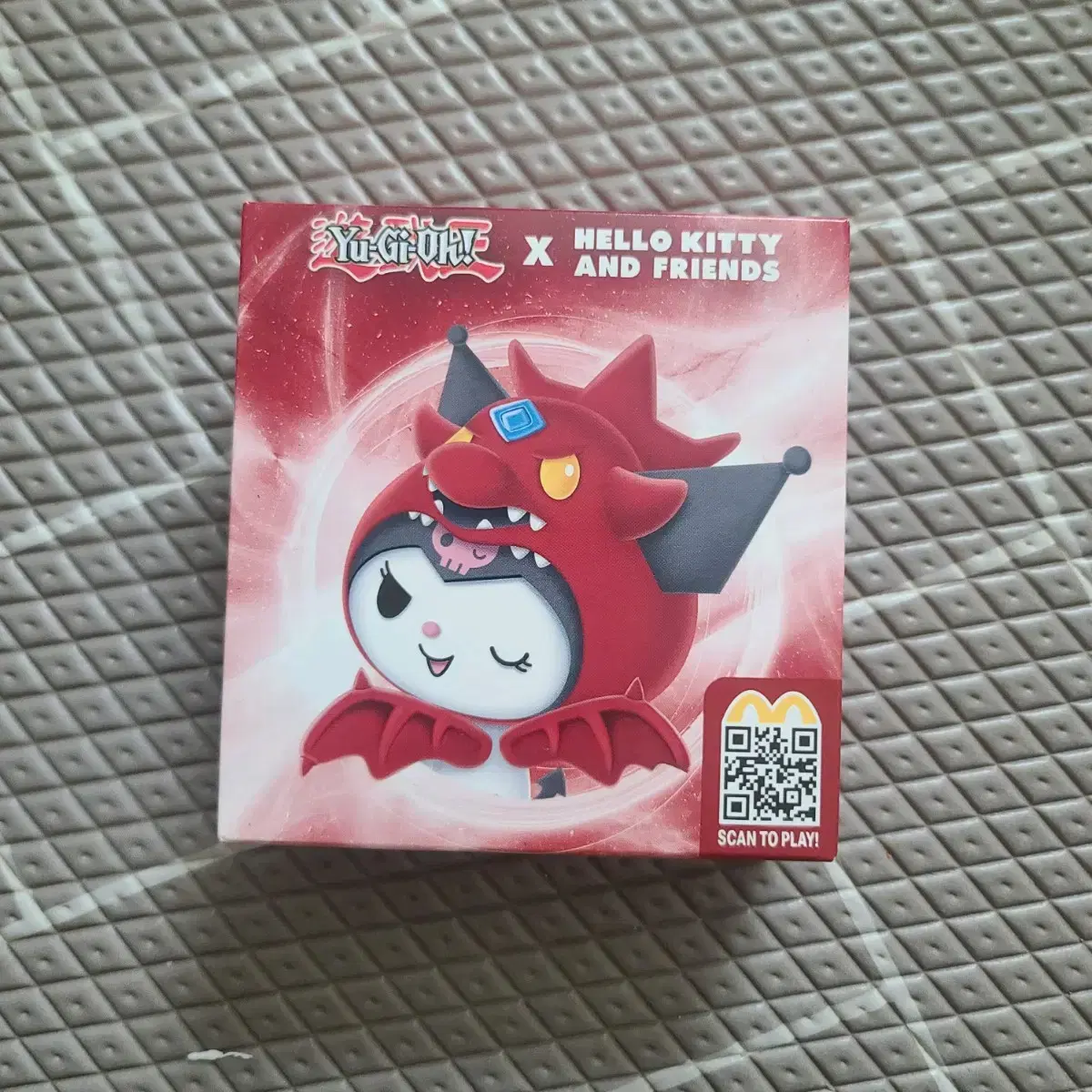 Unsealed) McDonald's Happy Meal Sanrio X Yu-Gi-Oh doll Keyring, 2nd Kuromi