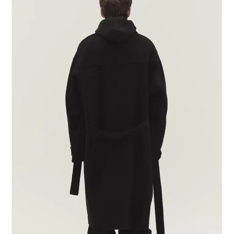 [블랙/라지]HANDMADE CASHMERE ZIP-UP COAT