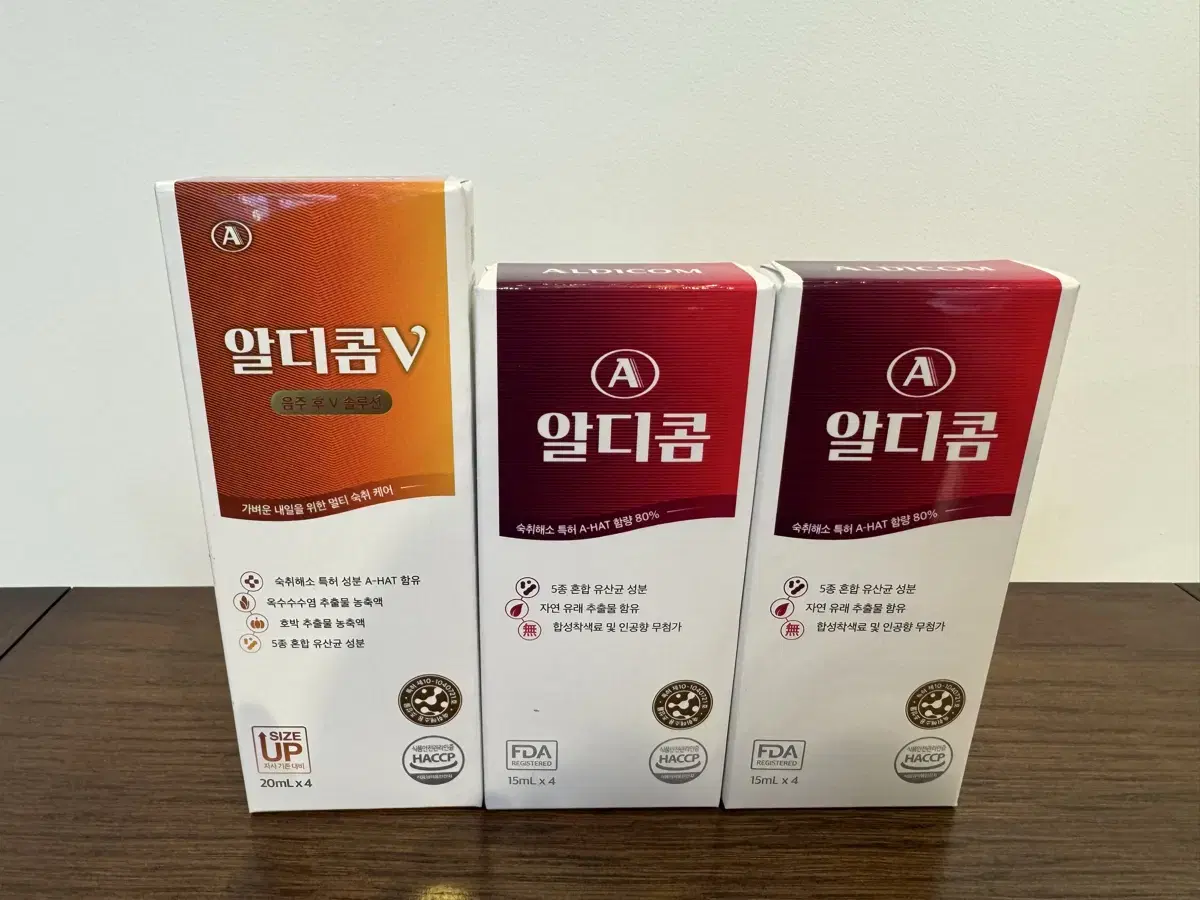 [1+1]알디콤 숙취해소제 15ml 4포입/알디콤V 숙취해소제 20ml