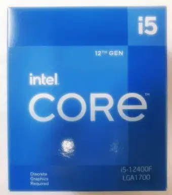 i5 12400f cpu 정품 미개봉