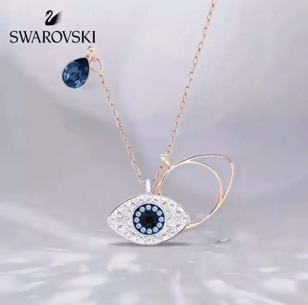 SWAROVSKI사파이어 목걸이