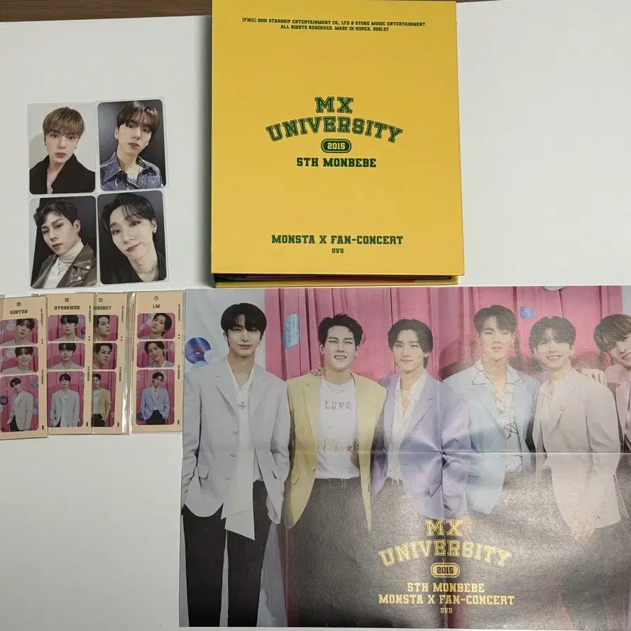 몬스타엑스 5기 팬콘 mx university dvd 디비디 양도