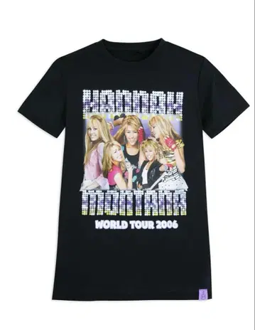 디즈니 Cakeworthy 한나 몬타나 월드 투어 티셔츠