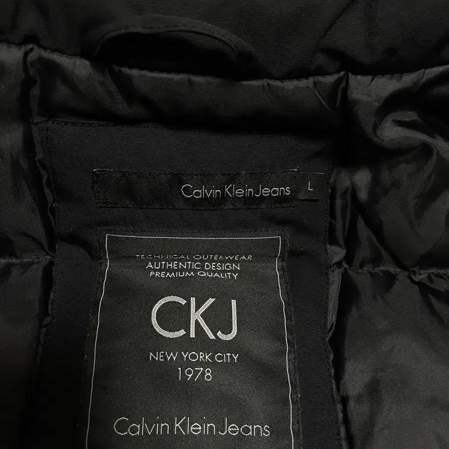 L] 캘빈클라인(CALVIN KLEIN) 다운패딩 반코트