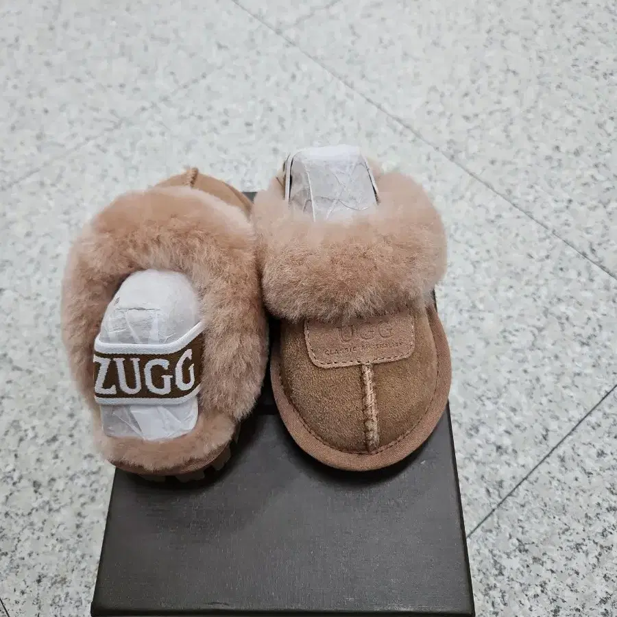 국내배송새상품] 호주 오즈웨어 UGG 키즈 코켓트 밴딩슬리퍼 카멜