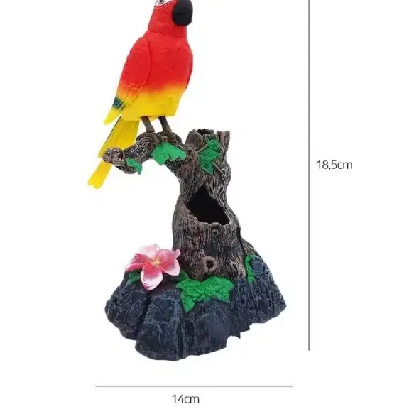(새상품)말따라하는 앵무새 댄싱버드 레드